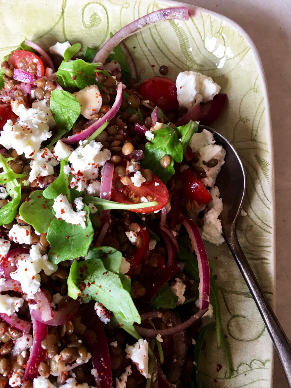Puy Lentil & Feta Salad