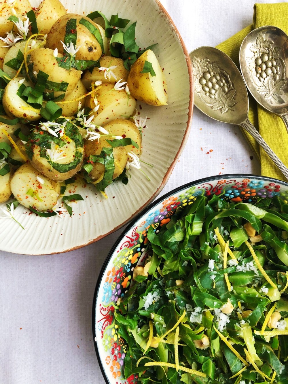 New Potatoes with Wild Garlic